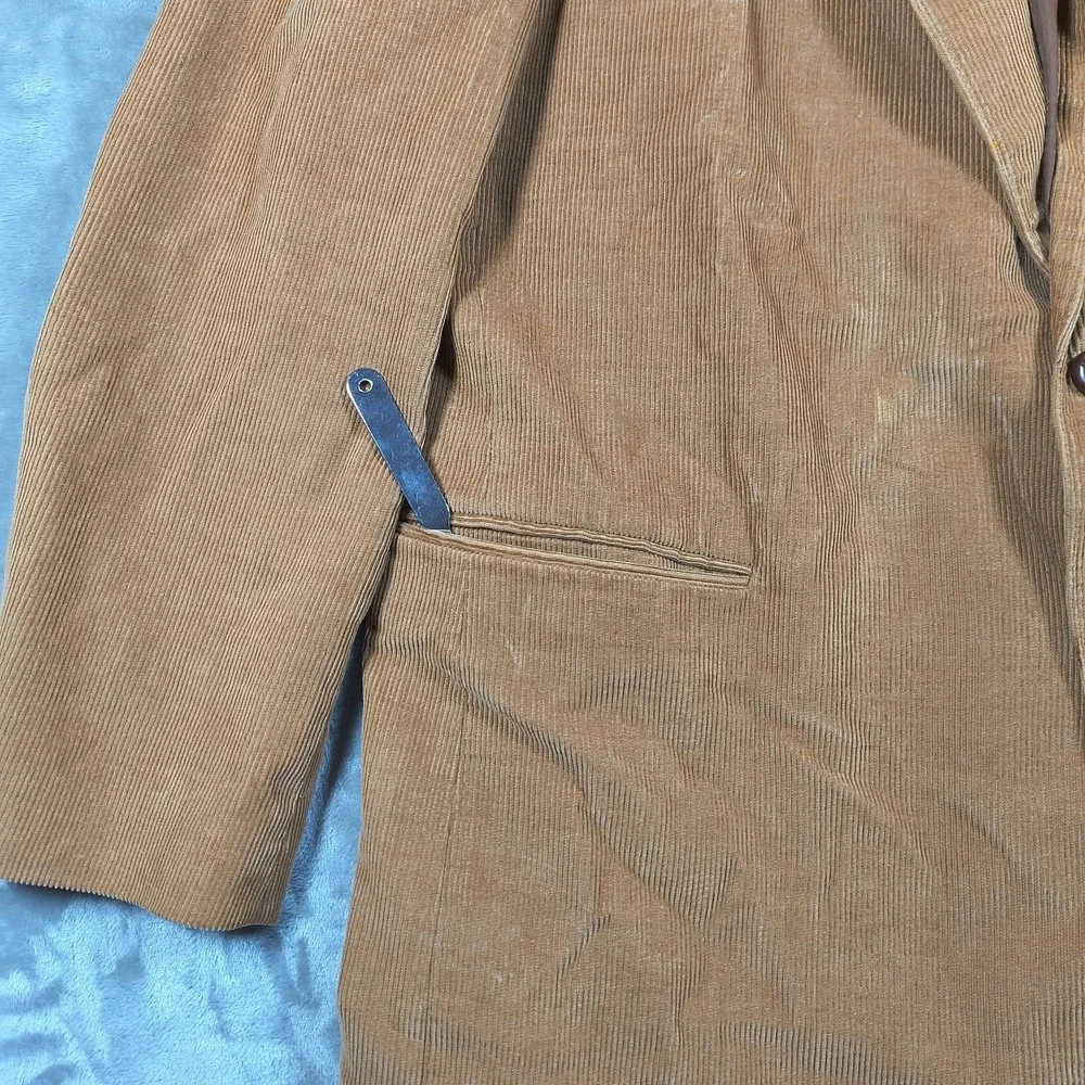 Vintage Circle S Blazer Mens 48 Long Brown Corduroy Elbow Patches Cowboy Western